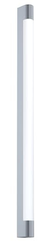 EGLO LED Wandlampe Tragacete, Bad Wandleuchte | Spiegelleuchte aus Edelstahl und Kunststoff, Badezimmer Lampe in Chrom, Weiß, Feuchtraumleuchte, IP 44, L: 90 cm