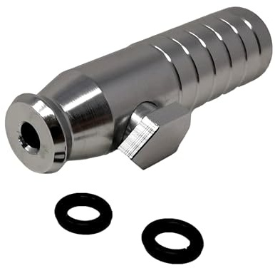EKNA Dispensador-inhalador de productos en polvo o triturados, para tabaco, rapé, distintos modelos (V2, plateado)