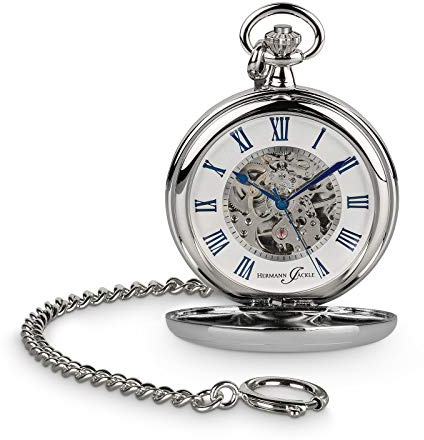 Hermann Jäckle Herren Taschenuhr Ettlingen II Skelett Handaufzug