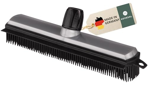 Gummibesen, Besen mit Gummiborsten, Kehrbesen aus Gummi, Ideal bei Staub Haaren und Tierhaaren, Friseurbesen