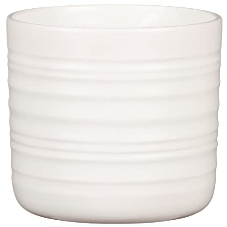 Scheurich Cottage Blumentopf aus Keramik, Creme, Ø 22,7 cm, H 20,7 cm