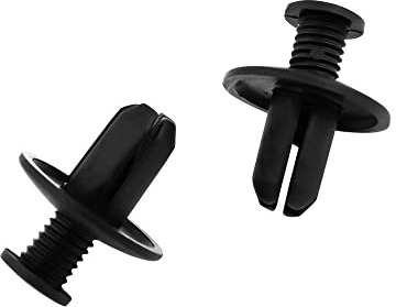 A ABSOPRO Avvitare in Fissaggio Rivetti Fissaggio Clip 8mm Plastica Nero Set 100