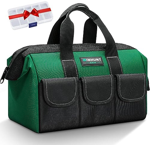 WINHUNT Tool Bag, Green, 31 cm/12 Inches, Made of 1680D Polyester, Ideal for DIY and Craftsmen (12 Inches)