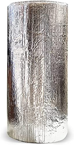 Heizkörper Reflexionsfolie Aluminisierte 0.5m x 5m x 3mm (2.5 m²) - Isolierfolie Dämmfolie Doppelblase Isolierung Thermofolie - Für Fenster Wärmehaltung Spart Energie und Geld
