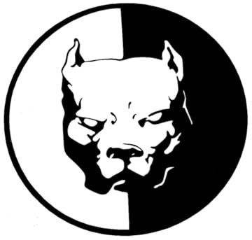 YARNOW Self Adhesive Pitbull Aufkleber Für Auto Laptop Fenster Wand Motorrad Einfach Anzubringen Schwarz