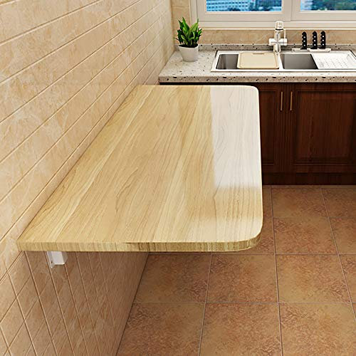 Klappbarer Küchentisch, an der Wand montierter Klapptisch, klappbarer Laptop-Schreibtisch, klappbarer Werkbanktisch, platzsparender Tisch, Klappschreibtisch aus massivem Holz, für Arbeitszimmer,