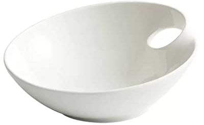 NEBE Insalatiera Ciotola for zuppa Grande Ciotola for Insalata in Ceramica for Uso Domestico Ristorante Pesce bollito Ciotola Grande for bacinella Due Pezzi Ciotola per Frutta e Verdura(M)