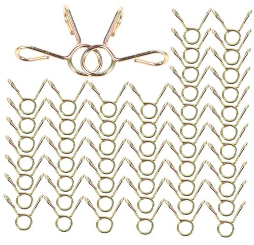 Yardenfun 100pcs Water Pipe Clamp Spring Clamp Steel Hose Fastener Use in Garden Plumbing