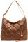 JANSBEN Puffer Schultertasche Damen Gesteppte Tasche mit Breiter Gurt Handtasche Baumwolle Winter Puffy Umhängetasche für Uni Arbeit Reisen Einkaufen,Braun