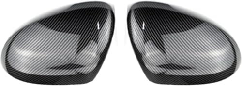 ZLxsmy Spiegelkappen Carbon-Optik für V-W Passat B8 2015-2020,Tuning Zubehör Spiegel Abdeckung Carbon Cover Rückspiegelkappe