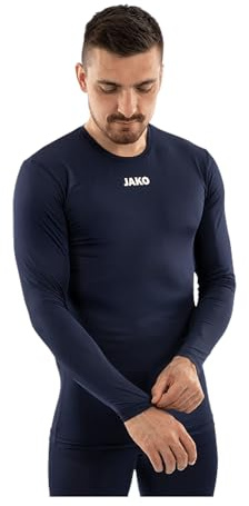 Jako unisex långärmad skjorta funktion, marinblå, M