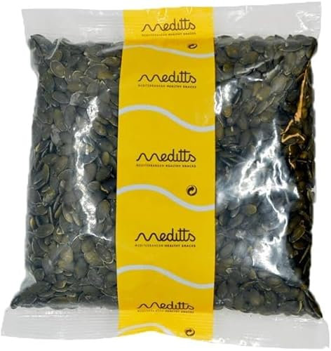Meditts - Semi di Zucca, 1 kg | Fonte di Magnesio e Zinco | Snack 100% Naturale, Senza Sale e Senza Glutine.