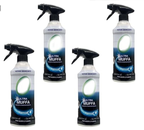 Ultra Muffa, Set Spray Antimuffa per Muri e Fughe, 500 ml, Formula Concentrata per Rimozione Macchie (4)