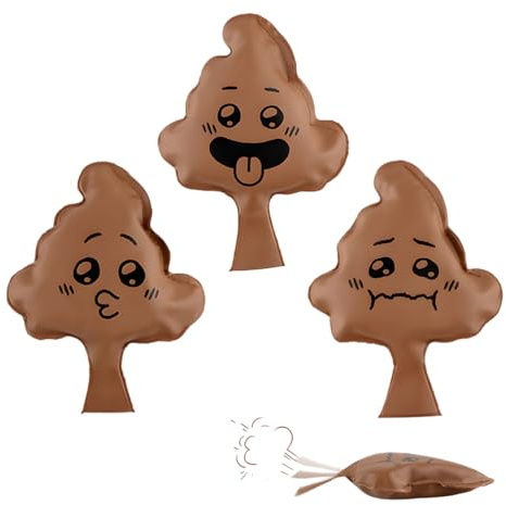 YUPZAR 3 Stück Lustige Emojis Pupskissen Furzkissen Kinder,Streichspielzeug, Ideal für Scherze und Partys, Geeignet für Aprilscherz und Halloween