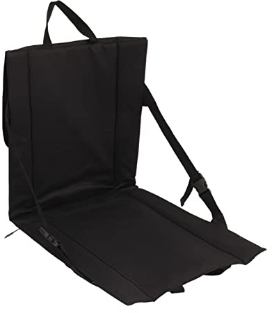 LKRPOUTYR Cojín de Asiento para Estadio con Respaldo, cojín Plegable para gradas, cojín Plegable Compacto para Exteriores con Bolsillo de Red para Campos de fútbol en césped, Parques y