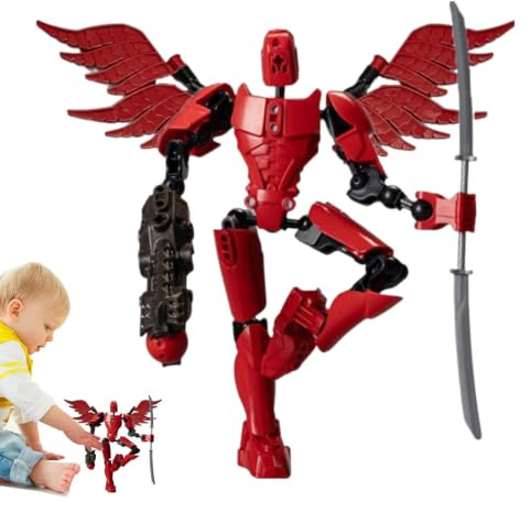Robot – actionfigurer, flerländsactionfigurer | färgglad flexibel | robotleksak med rörliga leder | leksaksfigurer och lekuppsättningar, actionfigurer, berikar samlingen av bordsbil –