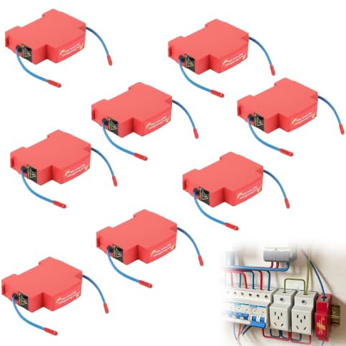 Extinction Automatique Dispositif, Extincteur Tableau Electrique，8 Unité | d'Incendie par Aérosol pour Tableau Électrique, Rail DIN, Système d'Extinction Compact pour Systèmes de Stockage