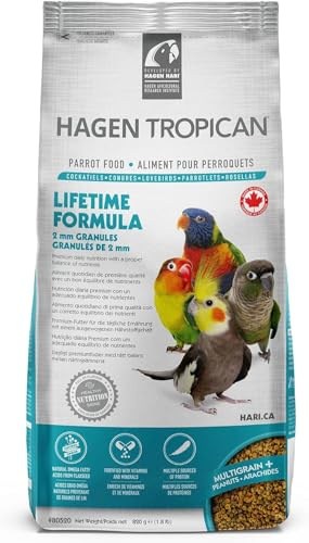 Hari Granuli di Cockatiel Tropican Lifetime 820 g