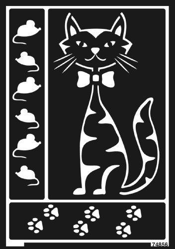 Kreul 74856 - Window Style Schablone Katze A5