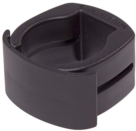 Alberts 656041 Fix-Clip Pro® | pour la fixation de grilles soudées sur des piquets de clôture | plastique, en noir | pour poteau Ø 34 mm