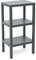 TATAY Scaffale Bagno a 3 Ripiani | Resistente all’Umidità | Inclusi Viti e Compatibile con Sistema Quick Fix | Per Interni ed Esterni | Portata fino a 30kg – Modello Lombok – Grigio