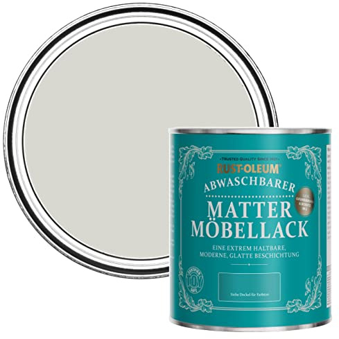 Rust-Oleum hellbraun Möbelfarbe mit Matt-Finish, geruchsarm und wasserbasiert für Innenholz - Mokka 750ML