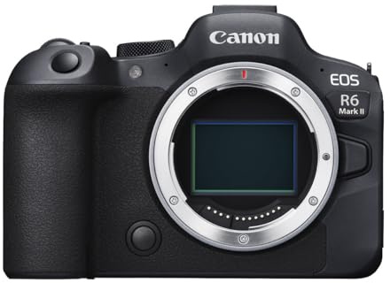 Canon Boîtier EOS R6 Mark II Noir - Caméra Reflex Numérique - 24,2 Mégapixels - Vidéo 4K - AF Hybride - 12 fps - ISO 100-102400