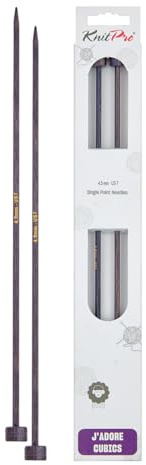 KnitPro J’adore Cubics Lange Nadeln 10 (25cm) | 4,5mm