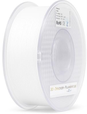 Z3D® ASA 1,75mm WEIß 1kg 3D Drucker Filament - hochwertige, UV- & witterungsbeständig, ideal für Outdoor- & technische Teile