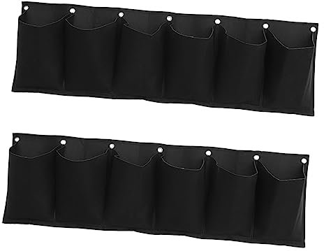 BESPORTBLE 2stücke Wandpflanzbeutel Aus Filz wasserdichte Horizontale Pflanztaschen Mit Fächern Für Garten Balkon Und Innenräume