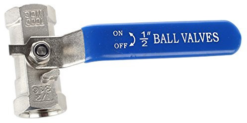 Booso 1,27 cm (1/2 ) Hebel weiblich/weiblich Kugelhähne langer 316 Edelstahl WOG1000