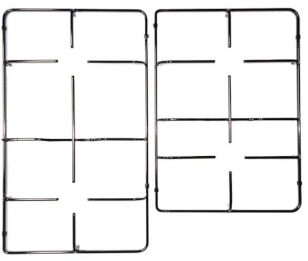 FIGEVIDA Kit 2 Griglie per cucina piano cottura 4 fuochi a gas serie BH 40 - FH 40 - MH 40 - P3664/KIT per NARDI