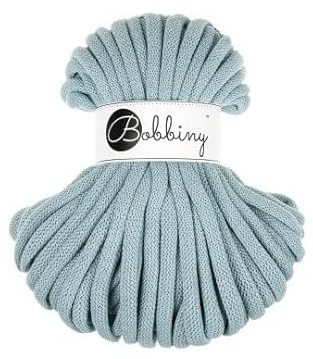 Flechtkordel Jumbo - 9mm - Baumwollkordel Baumwollgarn Garn Kordel Makramee Schnur Kordelband Natur Baumwolle DIY-Basteln 30m - Misty