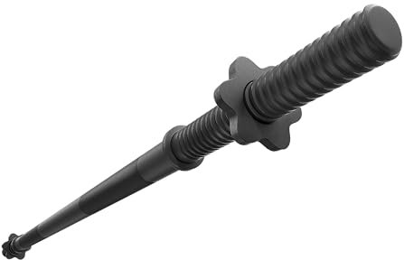 TREX SPORT Langhantelstange 120 cm, 150 cm | Stahl Hantelstange für Krafttraining, 25 mm | Rutschfeste Griffe & Sternverschlüsse, bis 100 kg Belastbarkeit | 120 cm