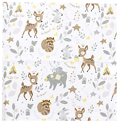 TupTam Kinder Kissenbezug Kissenhülle Dekorativ Gemustert, Farbe: Wilde Tiere, Größe: 40 x 80 cm