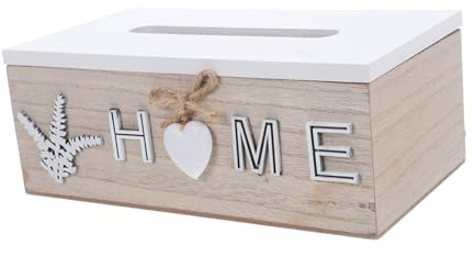 STOBAZA Caja De Pañuelos De Madera Caja De Pañuelos De Nogal Decoración De Baño Uso Mesita De Noche o Baño