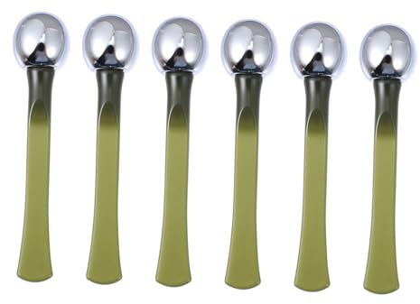 COLLBATH Augenmassagegerät Kompakt und Tragbar Augencreme Stäbchen 6 Stück Metall zur Reduzierung von Augenringen der Hautpflege für Make Up und Alltag
