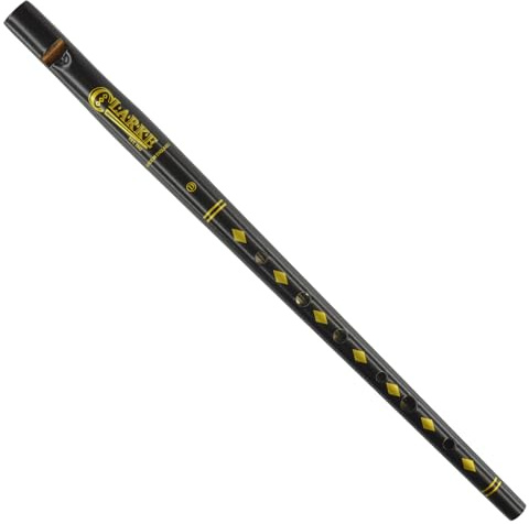 Clarke Tinwhistle SBDC - Flauta irlandesa en Re, color negro