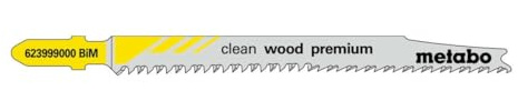 5 hojas para sierra de calar clean wood premium 93/2,2 mm (623999000)