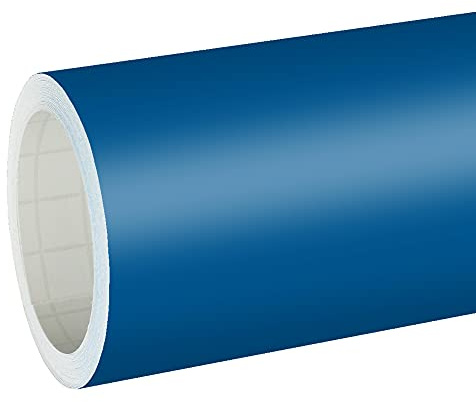 6,03€/m² Rapid Teck® Matt Folie - 051 Enzian Blau - Klebefolie - 5m x 63cm - Folie Matt Plotterfolie - Klebefolie selbstklebend - auch als Moebelfolie -Dekofolie