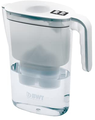 BWT Wasserfilter Vida Weiß 2,6L | Filter mit 1 Soft Filtered Water Extra Filterkartusche | Wasserfilter Trinkwasser | Filtert Kalk, Chlor, Blei & Kupfer, Weiss