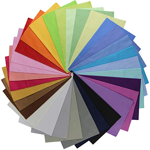aufodara 31 Stück Baumwollstoff 30x25 cm Stoff Einfarbige Patchwork Stoffe zum Nähen Stoffpaket zum Quilten DIY Basteln Handwerken (Einfarbige-A, 30 x 25 cm)