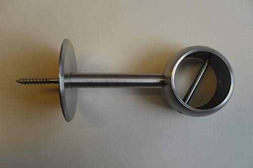 Edelstahl Seilträger Ø30 / Ø40 mm V2A Seilhalter VA Wandhalter Handlaufseile (Für Ø40 mm Seil - Stiftlänge 70 mm)