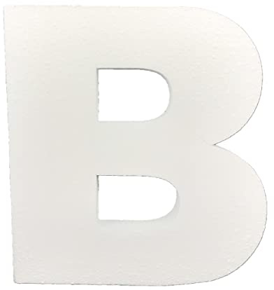 Decoporex - Buchstabe B 40 cm hoch und 5 cm dick für Veranstaltungen, Geburtstage, Hochzeiten, Feiern