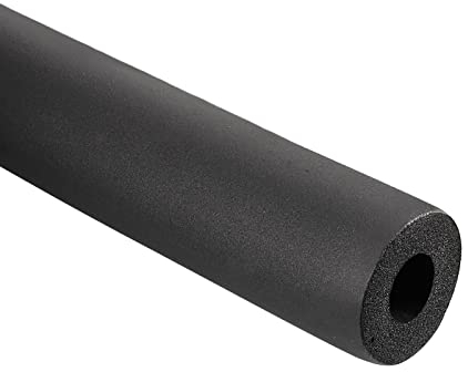 YOKIVE Schaumstoff Schläuche Gummi Isolierung Rohr Abdeckung| Reibung Reduzieren Gut für Fitnessgeräte Kupfer Rohrleitung (Schwarz 19mm ID 45mm AD 2m)