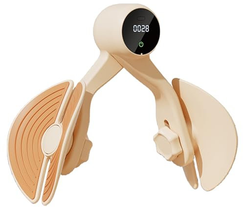 JoyiD Oberschenkel-Hüfttrainer mit intelligentem Datenchip, Beckenbodentrainer Damen, Po-Beinpresse, Beckenbodentraining, Trainingsgerät for den weiblichen Po (Color : Yellow)