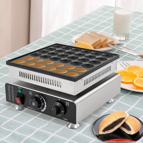 Mini crêpière, machine à crêpes 36 trous, machine à gaufres électrique pour restauration salons boulangeries magasins de boissons