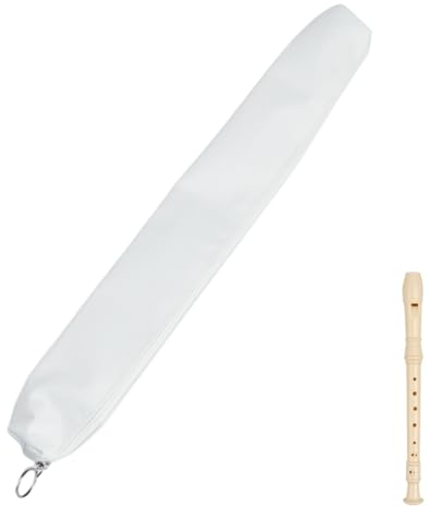 ZOKJSW Tragbare Flöten Aufbewahrungstasche, Waschbarer Flötenkoffer mit Reißverschluss, 35cm Lang, Tasche für Vertikale Flöten, Piccolo und Blockflöten