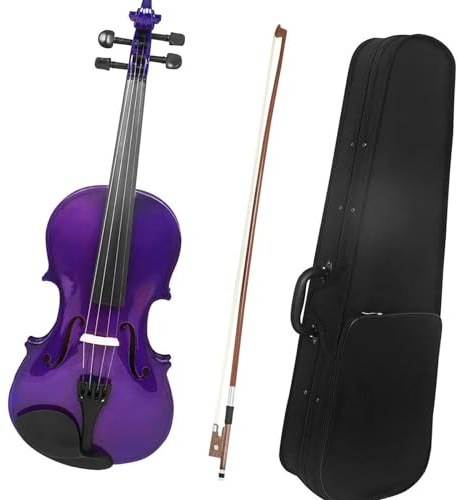 Violino 4/4 Set Di Violino In Legno Massello Viola Con Custodia In Tessuto Arco Violino Professionale Per Strumenti A Corde Per Esercitarsi
