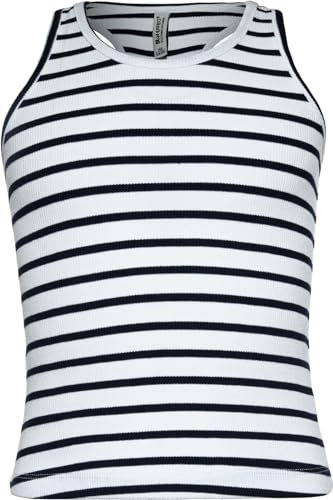 Blue Effect Girls Top weiß/Nachtblau 140
